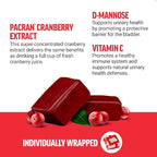 Force Factor Cranberry Soft Chews, Cranberry Supplement with D Mannose and Cranberry Extract to Support Bladder and Urinary Tract Health for Women, Vegan, Sweet Cranberry Flavor, 60 Soft Chews