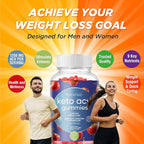 BionerLab Keto ACV Advanced Weight Loss Gummies - Apple Cider Vinegar Gummy for Belly Fat Burn - Support Metabolism Digestion Boost - Sugar Free with B12 B6 to Lose Weight & Ketogenic Diet Management