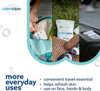 WaterWipes Sensitive+ On The Go Wipes,3-In-1 Cleans,Cares,Protects,99.9% Water,Unscented & Hypoallergenic Wet Wipes,28 Count (Pack of 2)