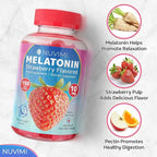 Melatonin Gummies - 10 mg Strawberry Flavored Dietary Food Supplement to Help Support Sleep - 150 Vegan Gummies