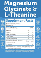 Lunakai USA Made Magnesium Glycinate Gummies 426mg with L-Theanine – Calm, Sleep, Stress Relief for Adults & Kids, Non-GMO, Vegan - 6 Pack