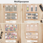 FYY Weekly Pill Organizer with Labels,8 Compartments Travel Daily Pill Case Airtight Moistureproof Large Pill Box to Hold Vitamins, Fish Oil, Supplements,Cotton Swab and Bandages-Brown