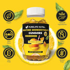 Creatine Monohydrate Gummies - 3g serving, Sugar free, 90 Count, Electric Lemonade flavored Creatine Gummies for Men & Women, Gluten Free, Non Bloating - Vegan, Halal, Kosher. (90 Units, Lemonade)