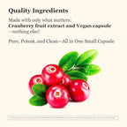 Cranberry Extract Supplement – for Women and Men – Standardized Soluble PACs – Pure, Vegan, Non-GMO, Kosher – 90 Vegan Capsules