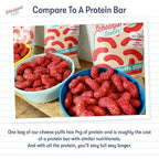Schoolyard Keto (Fiery Hot) Protein Puffs - Low Carb, Low Sugar, 14g Protein, Gluten Free, High Protein Snack - Healthy, Diabetic Friendly, Low Calorie for kids and Adults | USA Made, (12 Pack)