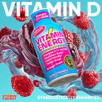 Vitamin Energy Vitamin D Extra Strength Energy Shot Mixed Berry 48 Pack, 260mg Natural Caffeine, B-Complex, Vitamin D, Wellness Support, Keto, Zero Sugar, Gluten-Free Vegan Kosher, 1.93 fl oz