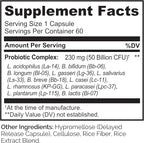 NATURELO Probiotics for Digestive Health - 50 Billion CFU, 11 Strains, Daily Use Supplement - Boosts Immune System, Delayed Release, No-Fridge, 60 Vegetarian Capsules (Pack of 2)
