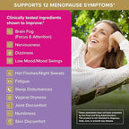 Qunol Menopause Relief + B6 Hormone & Estrogen Free Supplement, Menopause Support for Brain Fog, Hot Flashes, Night Sweats, Mood Swings, 60 Capsules