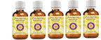 Deve Herbes Pure Apricot Kernel Oil (Prunus armeniaca) Cold Pressed (Pack of Five) 100ml X 5 (16.9 oz)