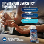 MAGNOX® High Absorption Magnesium Supplement with B6 & D3 Vitamins for Women & Men | Sleep Support | One Capsule a Day for Full Dosage (432mg) Patented & Clinically Tested Formula (60 pils)