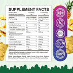 Kids Magnesium Gummies, Magnesium Glycinate Gummies for Kids & Adults with L-Theanine, Chamomile, Licorice, Vitamin D, B6 for Sleep, Relaxation, Brain & Muscle, Sugar Free Pineapple 60ct