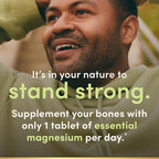 Nature's Bounty Magnesium Supplements 500mg Tablets,Support Bone & Muscle Health,200 Count (Pack of 4)