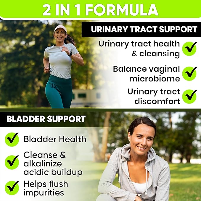 NutraPro Urinary Tract Health & Bladder Support for Women. Support Bladder Health and UTI Prevention with Pomegranate, Cranberry, Citric Acid, and Chanca Piedra for Fast-Acting Comfort.