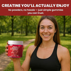 Creatine Monohydrate Gummies for Men & Women | 5000mg of Creatine Gummies per Serving | Sugar, Gluten Free & Halal | Pack of 90 for Pre Workout & Muscle Recovery | Strawberry Flavor
