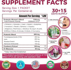 ZEBORA Probiotics-for-Women 100-Billion-CFUs with Prebiotics, D-Mannose & Cranberry for Digestive, Immune, Feminine UT Health Support, Ultimate Probiotic Women's Care, Soy & Gluten Free, 45 Packets