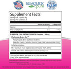 SlimQuick Pure 3X Extra Strength Drink Mix Packets, Metabolism & Weight Management for Women, Helps in Fat Breakdown, with Green Tea, Caffeine, Chaste Tree, Rhodiola Extract - Pink Lemonade, 26 Count