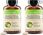 NatureWise Garcinia Cambogia - 60% HCA Concentration Extract,Natural Support for Weight Goals and Energy Levels - Vegan,Non-GMO,Gluten Free - 180 Capsules[2-6 Month Supply],(Pack of 2)