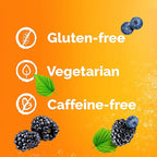 Emergen-C Vitamin C Ashwagandha Drink Mix, Dietary Supplement for Immune Support, Berry Blend - 18 Count