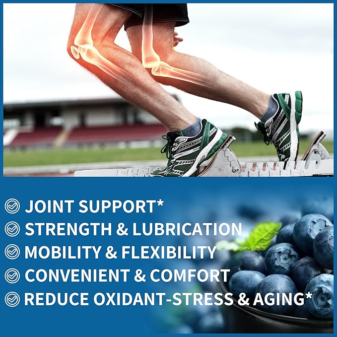 Natures Aid Glucosamine Chondroitin Gummies with MSM & Elderberry Extra Strength - Joint Support, Antioxidant Immune Support Supplement for Adults, Men & Women.(2 Pack)