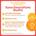 SmartyPants Kids Multivitamin Gummies, Omega 3 (DHA/EPA), Vitamins D3, C, B12, B6, Vitamin A, K & Zinc, Gluten Free, Cherry Berry Punch Flavors, 60 Count (30 Day Supply)