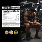 Ekkovision Creatine Monohydrate Gummies for Men and Women, Orange Citrus Flavor, Sugar Free Creatine Gummies for Pre Workout, Muscle Strength and Recovery, Vegan & Travel Friendly, 300 Ct, 60 Servings
