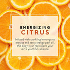 JASON Citrus Energizing Body Wash, For a Gentle Feeling Clean, 30 Fluid Ounces