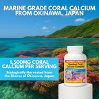 1500mg, 90 Capsules- Coral Calcium Supplement Developed by Bob Barefoot- Supports Overall Health & PH Levels- Contains Calcium, Magnesium & Vitamin D3