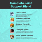 Glucosamine Chondroitin Joint Health Supplement -Advanced Joint Support Supplement with Collagen & MSM for Mobility, Flexibility & Cartilage Health - Premium Joint Supplement for Men & Women