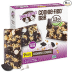 Lenny & Larry's Cookie-fied Protein Bar – Cookies & Creme Vegan Protein Bars 9x45g – Healthy Snacks with 12g Plant Protein & 5g Fiber – Gluten Free Power Bar, Non-GMO & Vegan