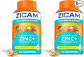 Zicam Daily Immune Support,Gummy Supplement,Zinc,Vitamin C and Vitamin D,Citrus Strawberry Flavor,70 Count (Pack of 2)