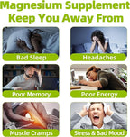 90 CT Magnesium Glycinate Gummies 500 mg with Ashwagandha,Sugar Free Magnesium Supplement Triple Magnesium Complex with Citrate,Malate,Vitamin C D3 B6,for Women and Men Kids Sleep Relaxation