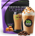 Chike Caramel High Protein Iced Coffee, 20 G Protein, 2 Shots Espresso, 1 G Sugar, Keto Friendly and Gluten Free, 14 Servings (14.3 Ounce)