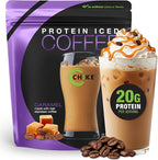 Chike Caramel High Protein Iced Coffee, 20 G Protein, 2 Shots Espresso, 1 G Sugar, Keto Friendly and Gluten Free, 14 Servings (14.3 Ounce)