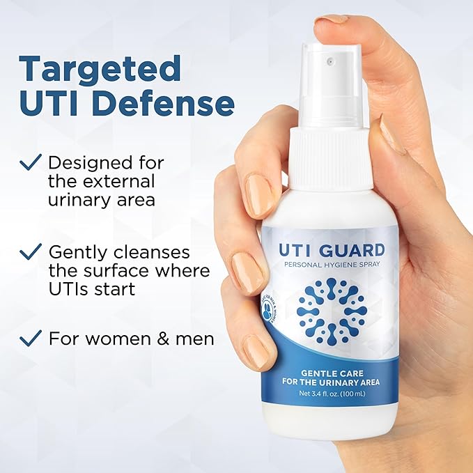 UTI Guard - UTI Prevention Spray - External, No Rinse - Gentle & Discreet - 3.4 fl oz