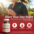 O NUTRITIONS Vitamin B Complex Gummies for Women & Men – High Potency B12 (833% DV) & Biotin – Energy, Mood & Metabolism Support – Vegan Strawberry Gummy Vitamins – 60 Gummies, 2-Month Supply