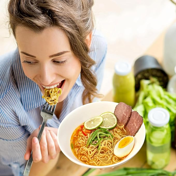 Hethstia Protein Ramen Spicy Beef Flavor, 6-Pack Instant Noodle Soup, 32g Plant-Based Protein, Vegan, Non-GMO, Low Fat, Healthy High Protein Ramen Meal
