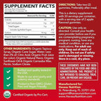Apple Cider Vinegar Gummies - Organic ACV Vitamins for Digestive Health, Metabolism & Gut Support - 60 Count - Vegan, Non-GMO, Gluten-Free - Delicious Flavor & No Harsh Taste - 1 Month Supply