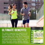 Calcium Citrate 1200mg with Vitamin D3 Supplement for Women and Men - Chewable Calcium Magnesium Zinc D3 K2 Gummies Supplement for Bone, Teeth, Immune Support, Apple Flavor - 60 Gummies