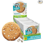 Lenny & Larry's Complete Protein Cookie, [White Chocolate Flavored Macadamia], Chewy Soft Baked, 16g Plant Protein, Vegan, Non-GMO, High Fiber, [4 Ounce]Cookie (Pack of 12)