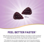 Nature’s Way Sambucus Kids Cough Relief +(1) Immune Gummy*, Feel Better Faster(1), Clinically Proven South African Geranium, with Elderberry, Vitamin C & Zinc, Gluten Free, Vegetarian, 36 Gummies