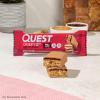Quest Nutrition Crispy Peanut Butter & Jelly 16g Protein Bar, 2g Sugar, 4g Net Carbs, Gluten Free Snack, Keto Friendly, 12 Count