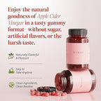 Sugar-Free Apple Cider Vinegar Gummies - Natural Digestive Support and Bloating Relief - Vegan Gut Health Support with Herbal Blend - 60 Gummies