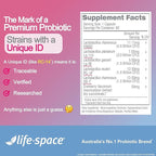 Life-Space Urogen Probiotics for Women, Probiotics+Cranberry, 2 Month Serving, Women's Probiotic for PH Balance, Urinary Tract, Digestive & Immune Health, Lactobacillus reuteri, Non-GMO, 60 Ct