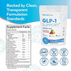 GLP-1 Support Drink Mix Powder - Weight Loss Support Natural Appetite Suppressant & Metabolic Booster for Women Men - Daily Fat Burn Cravings Control & Gut Health GLP1 Support Supplement