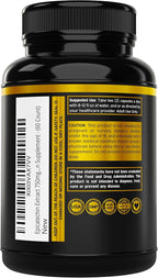 Epicatechin Extract 750mg Per Serving - (60 Capsules) - Supports Lean Muscle, Nitric Oxide, Myostatin Inhibitor, Stamina, Endurance, Pump & Gains - Non-GMO & Vegan Supplement - (60 Count)