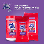 Wet Ones for Pets Freshening Multipurpose Wipes for Cats With Aloe Vera, 100 ct - 3 Pack | Easy to Use Cat Cleaning Wipes, Freshening Cat Grooming Wipes for Pet Grooming in Fresh Scent| Cat Wipes