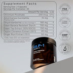 GLP-1 Booster with Akkermansia Muciniphila for Appetite Suppressant, Gut Health & Metabolism Support – Natural GLP1 Supplement with Dihydroberberine for Men & Women – Made in USA – 60 Capsules