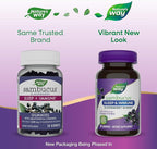 Nature’s Way Sambucus Sleep + Immune* Elderberry Gummies, Sleep Support for Adults and Immune Support*, With Melatonin, Vitamin C, L-Theanine, Zinc, 50 Gummies (Packaging May Vary)