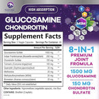 Glucosamine Chondroitin & MSM - 3x Strength Joint Support Supplement for Mobility & Comfort - Glucosamine Complex with Turmeric, Boswellia, Bromelain & Quercetin - Bottled in USA - 120 Capsules