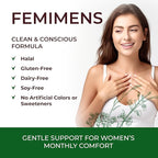 FEMIMENS – PMS Support Supplement for Women – PMS Relief for Women & Menstrual Cramp Relief – Hormonal Balance for Women – Chasteberry Vitex, Ashwagandha, Ginger, Fenugreek – 120 Vegan Capsules